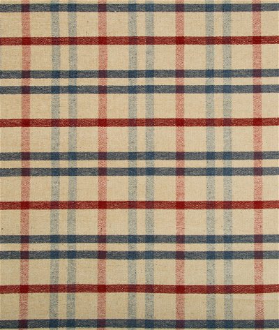 Lee Jofa Fannin Plaid Ruby/Navy Fabric