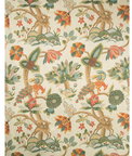 Lee Jofa Leyland Print Berry/Forest Fabric