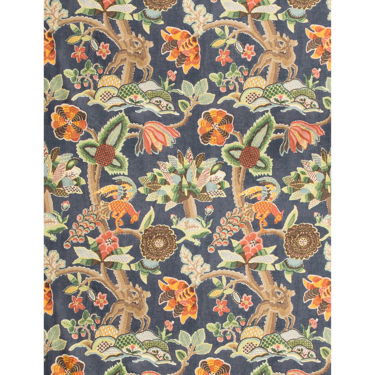 Lee Jofa Leyland Print Blue/Multi Fabric
