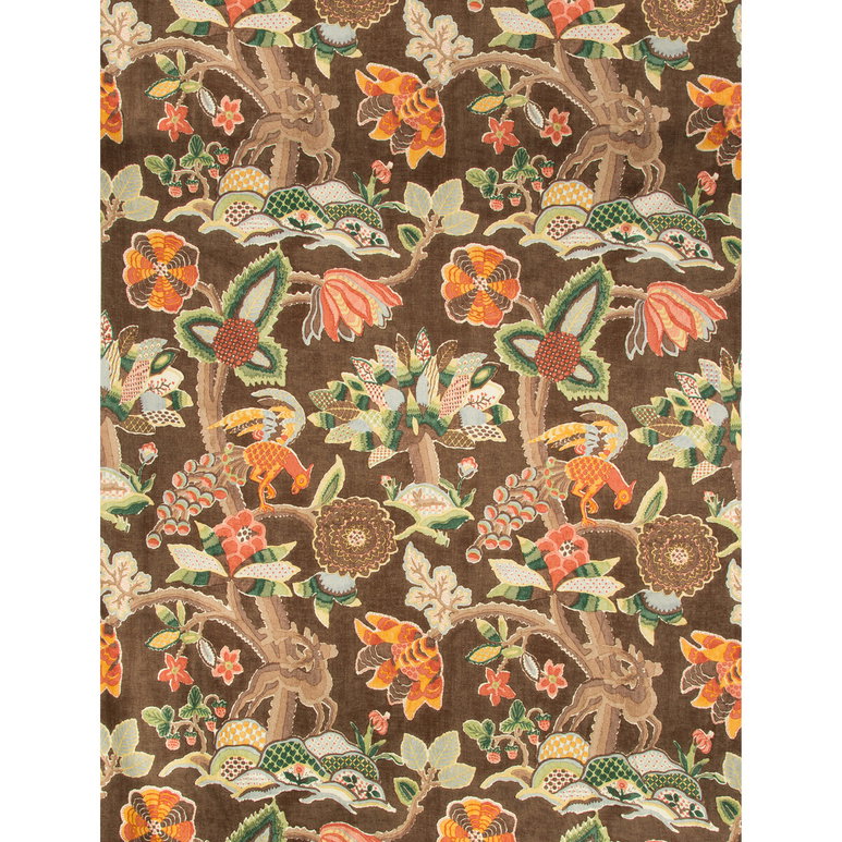 Lee Jofa Leyland Print Tobacco Fabric