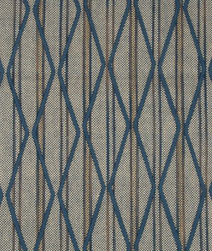 Lee Jofa Omo Embroidery Oyster/Blue Fabric