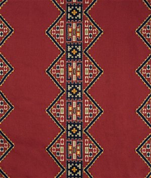 Lee Jofa Ketema Embroidery Red/Multi Fabric