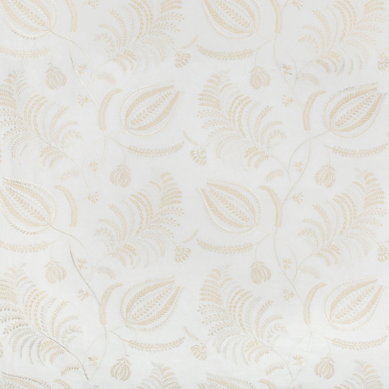 Lee Jofa Palmero Embroidery Ivory/Beige Fabric