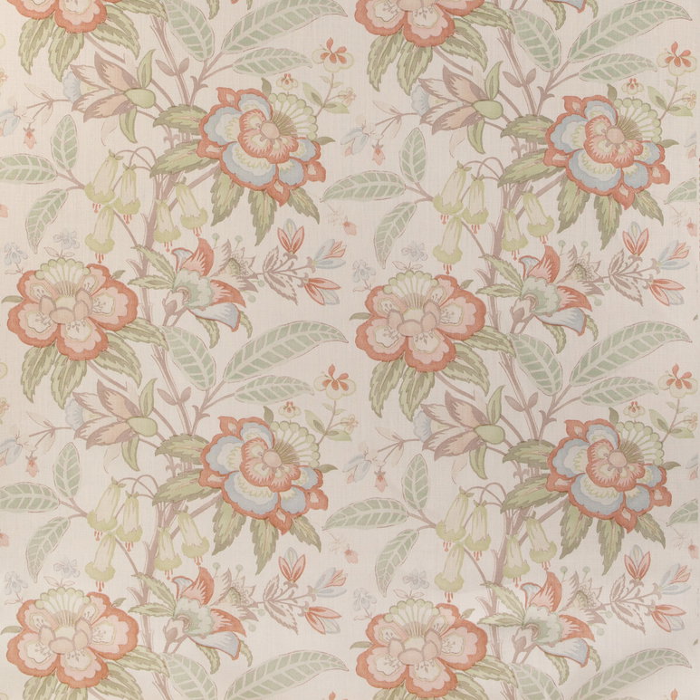 Lee Jofa Davenport Print Coral Fabric