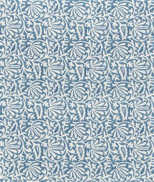 Lee Jofa Laine Print Bluebell Fabric