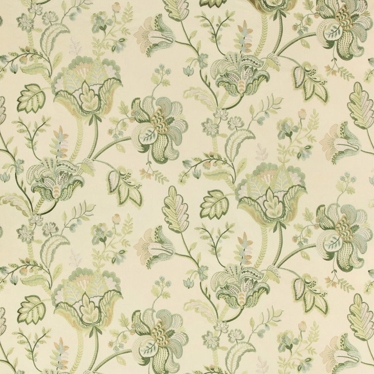 Lee Jofa Bradford Embroidery Greenery Fabric