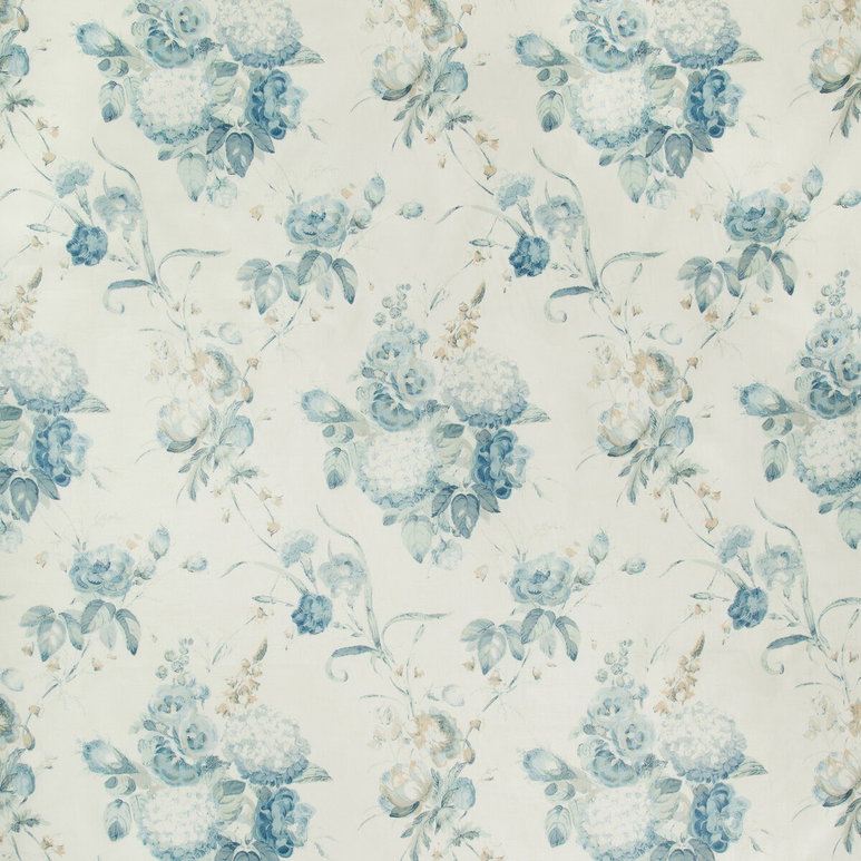 Lee Jofa Adelyn Hand Block Blue Fabric