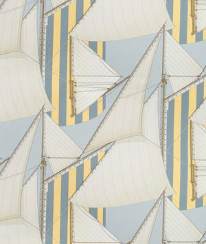 Lee Jofa St Tropez Print Blue/Yellow Fabric