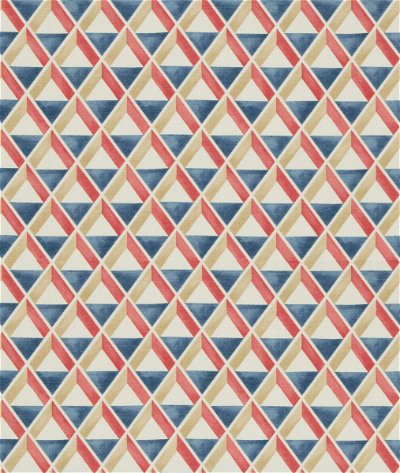 Lee Jofa Cannes Print Red/Blue Fabric