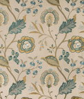 Lee Jofa Aston Embroidery Teal Fabric