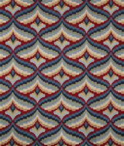 Lee Jofa Giles Embroidery Red/Blue