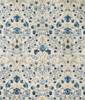 Lee Jofa Luxford Embroidery Indigo Fabric