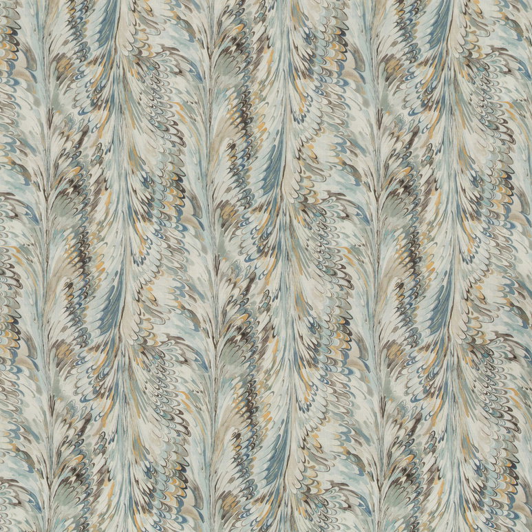 Lee Jofa Taplow Print Sea Mist Fabric