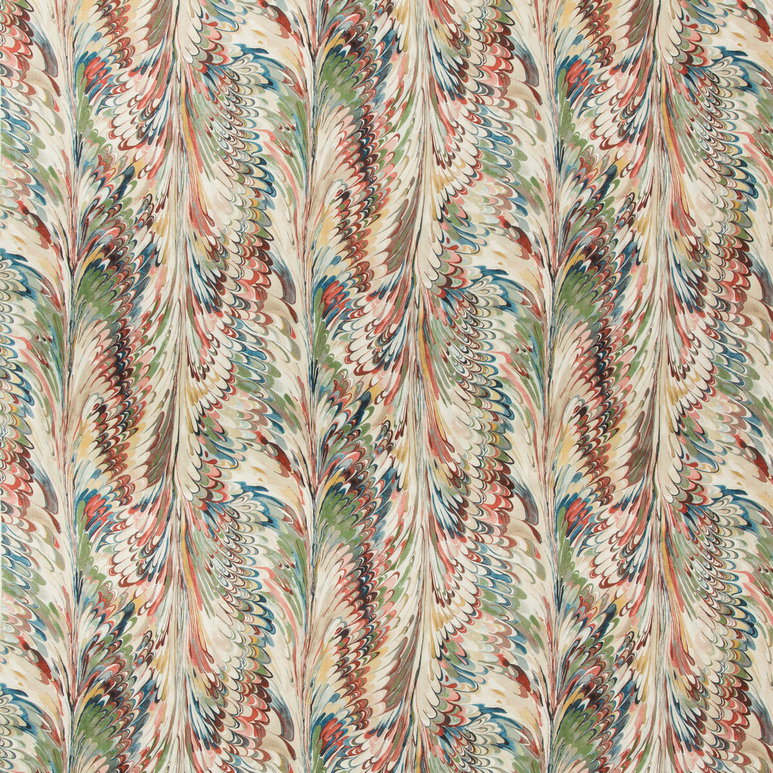 Lee Jofa Taplow Print Spice/Leaf Fabric