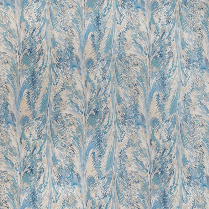Lee Jofa Taplow Print Capri/Sky Fabric