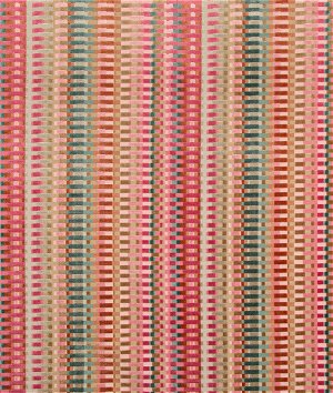 Lee Jofa Picket Multi/Russet Fabric