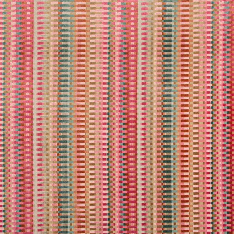 Lee Jofa Picket Multi/Russet Fabric