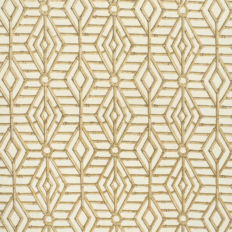 Lee Jofa Bamboo Cane Beige/White Fabric