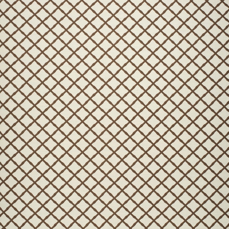 Lee Jofa Bamboo Trellis Brown Fabric
