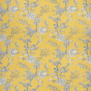 Lee Jofa Beijing Blossom Amber/Navy Fabric