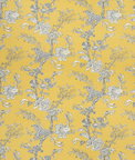 Lee Jofa Beijing Blossom Amber/Navy Fabric