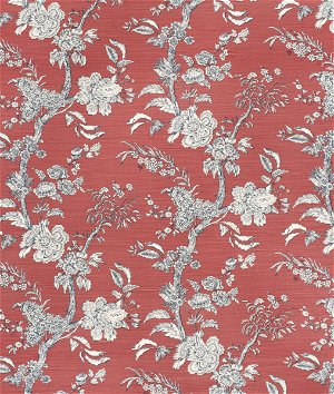 Lee Jofa Beijing Blossom Crimson/Navy Fabric
