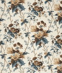 Lee Jofa De La Tour Blue/Brown/White Fabric
