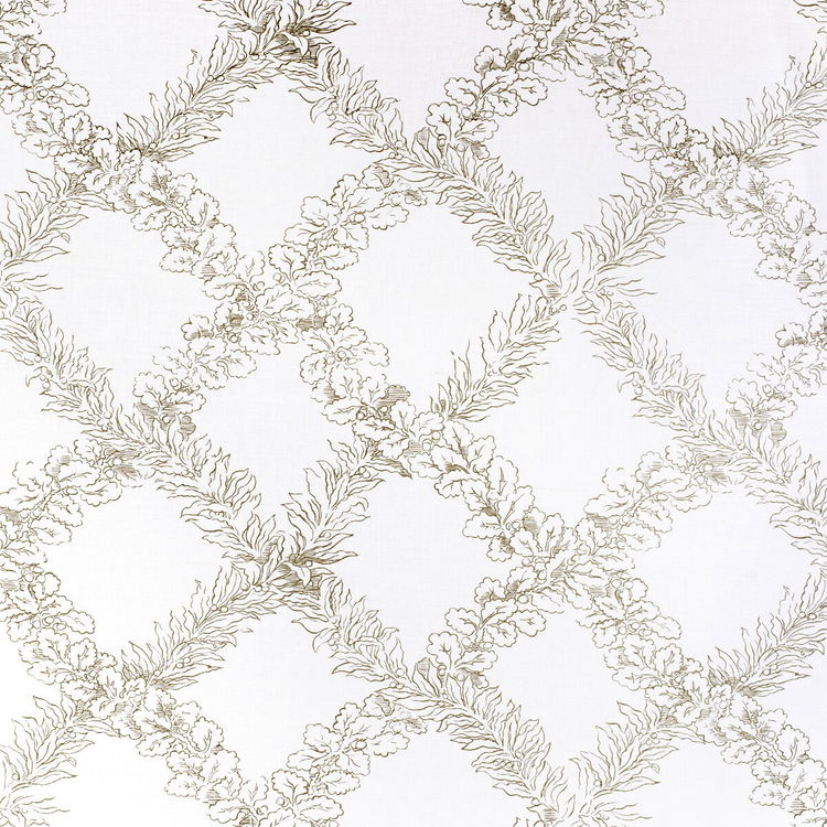 Lee Jofa Leaf Trellis Sage Fabric
