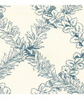Lee Jofa Leaf Trellis Blue Fabric