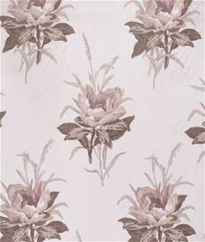 Lee Jofa Melba Flower Plum/White Fabric