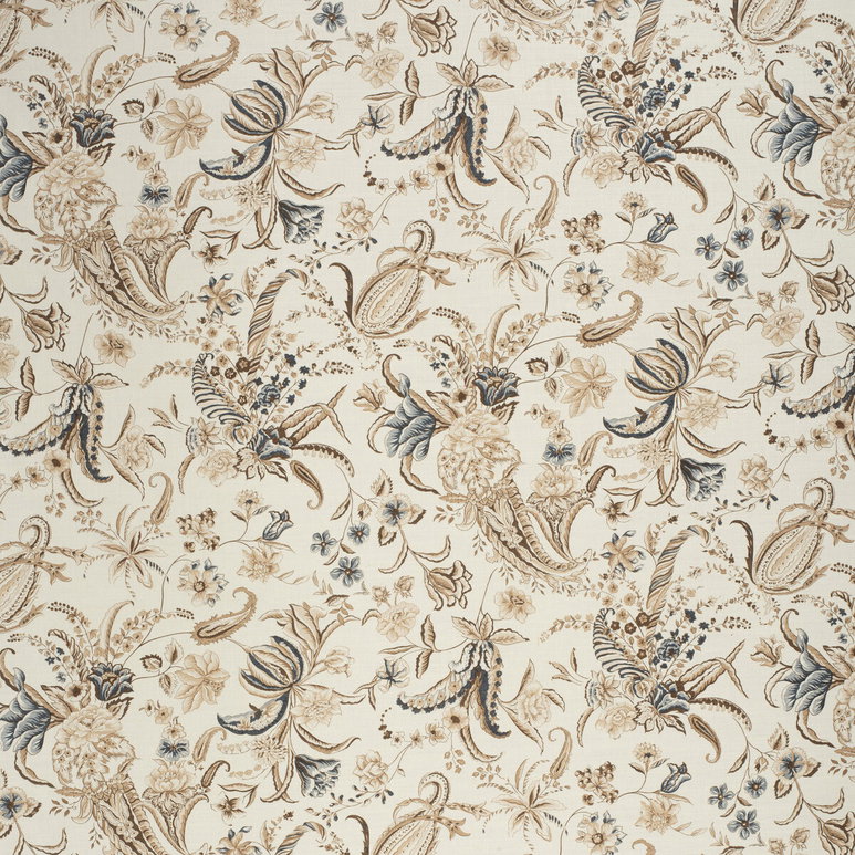 Lee Jofa Paisley Passion Brown/Navy Fabric