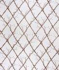 Lee Jofa Twig Trellis Brown/White Fabric