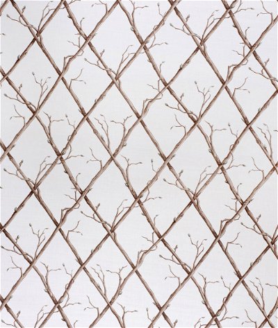 Lee Jofa Twig Trellis Brown/White Fabric