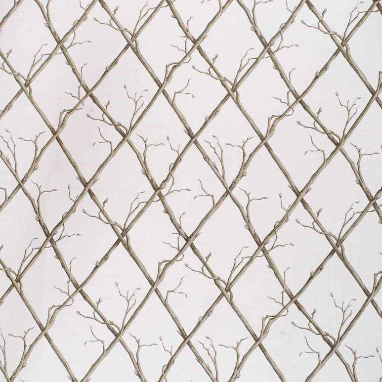 Lee Jofa Twig Trellis Green/White Fabric