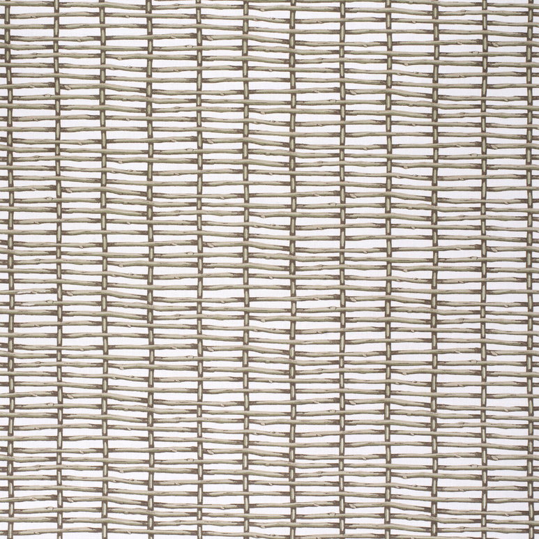Lee Jofa Twig Fence Green/White Fabric