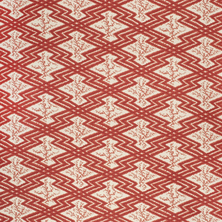 Lee Jofa Via Krupp Red/Ecru Fabric