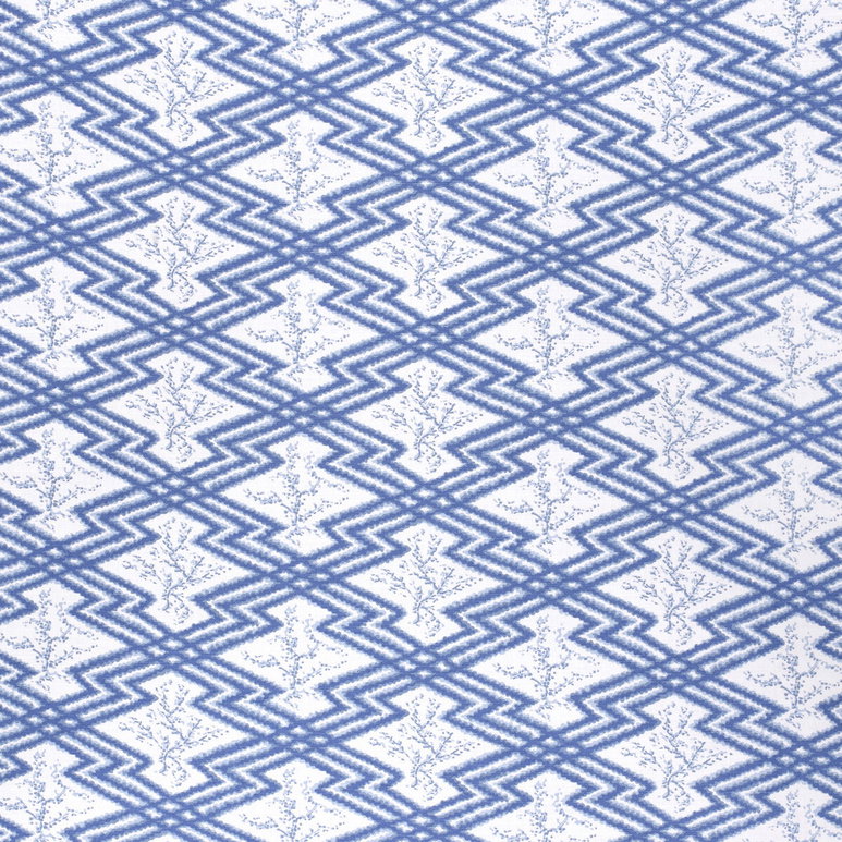 Lee Jofa Via Krupp Blue/White Fabric