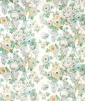 Lee Jofa Avondale Print Slate/Aqua Fabric