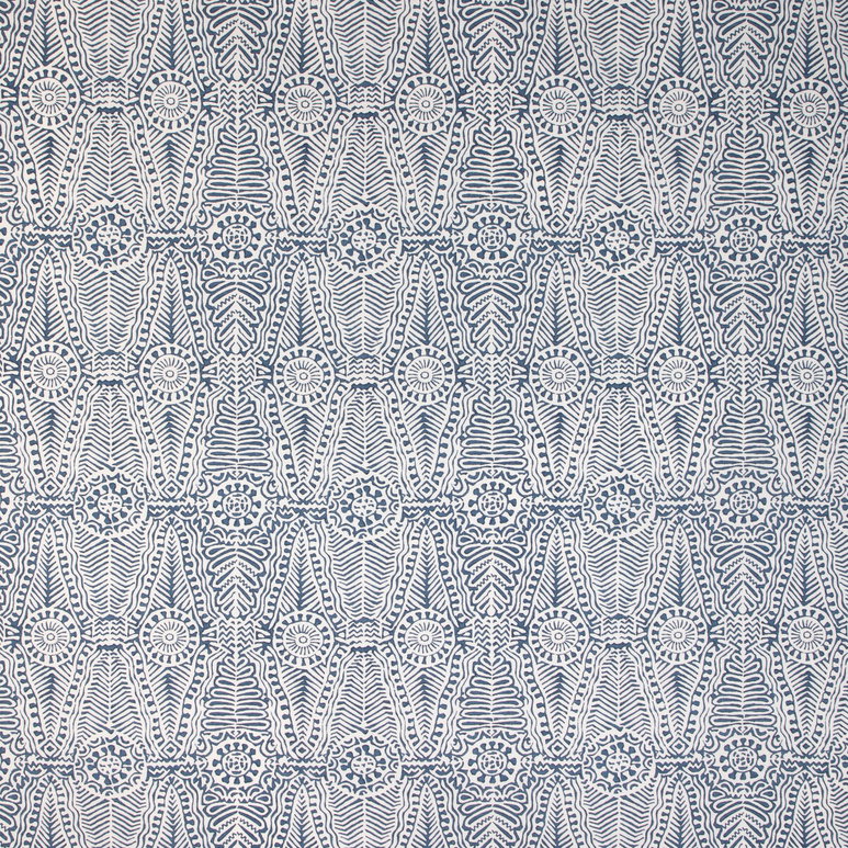 Lee Jofa Drayton Print Indigo Fabric