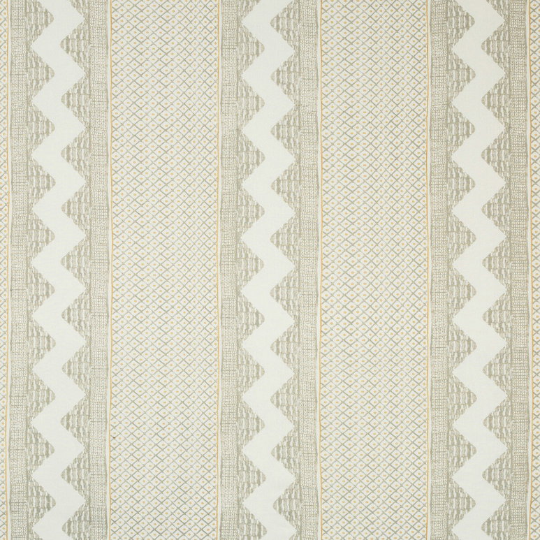 Lee Jofa Whitaker Print Grey/Sand Fabric