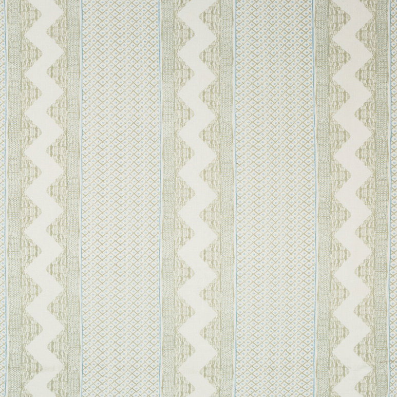 Lee Jofa Whitaker Print Sage/Aqua Fabric