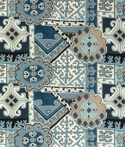Lee Jofa Batangas Print Blue/Slate Fabric