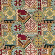 Lee Jofa Batangas Print Red/Multi Fabric