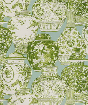 Lee Jofa Pandan Print Mist/Jade Fabric