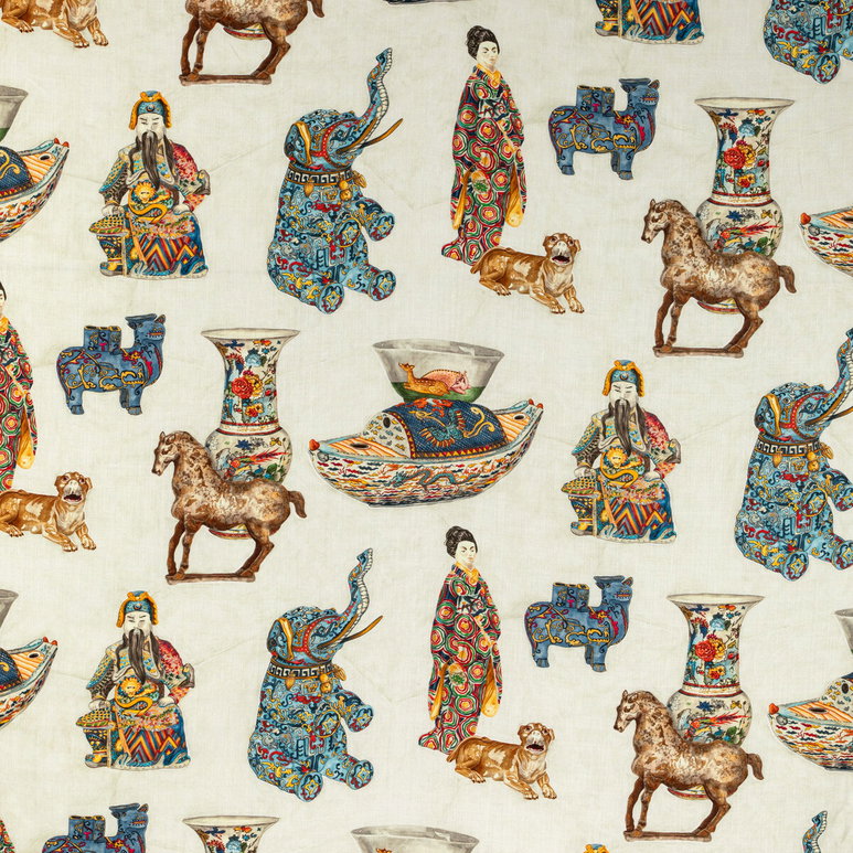 Lee Jofa Tambelan Print Lacquer Fabric