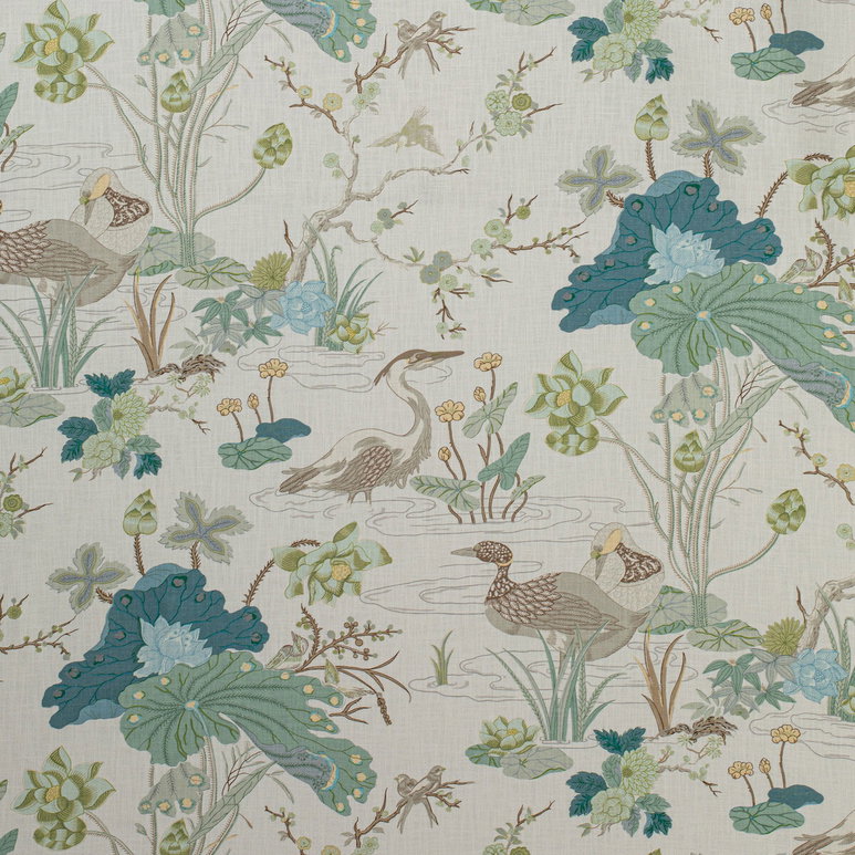 Lee Jofa Luzon Print Jade Fabric