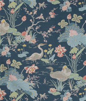 Lee Jofa Luzon Print Sapphire Fabric