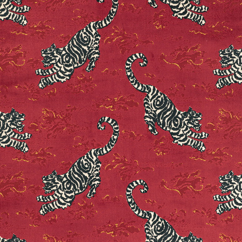 Lee Jofa Bongol Velvet Crimson Fabric