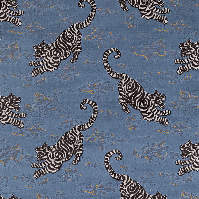 Lee Jofa Bongol Velvet Sapphire Fabric