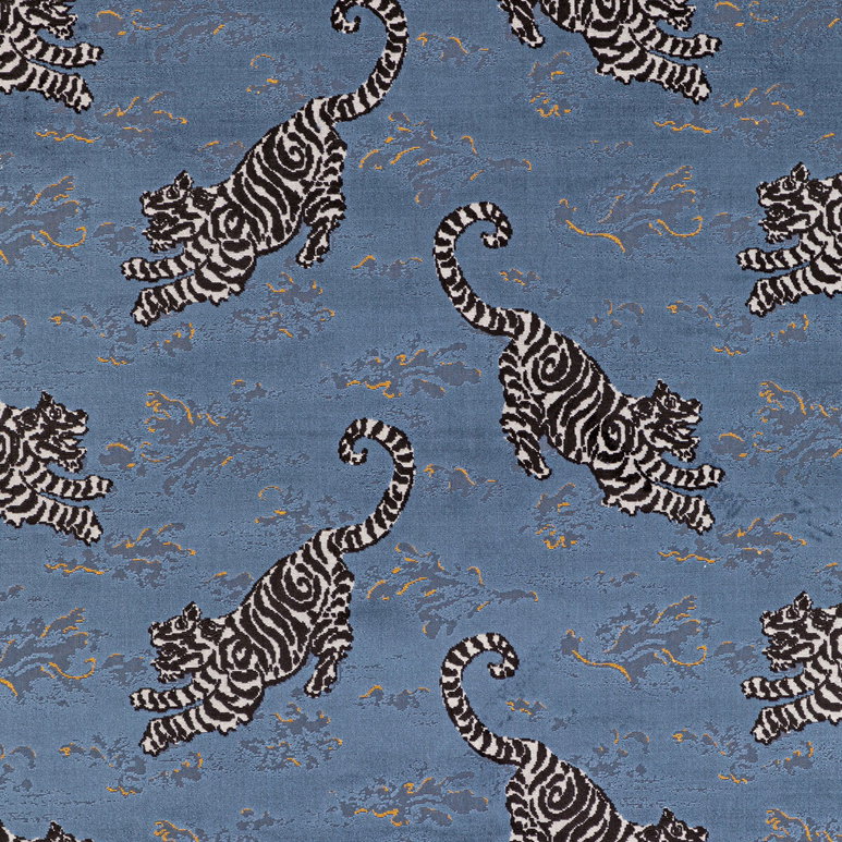 Lee Jofa Bongol Velvet Sapphire Fabric